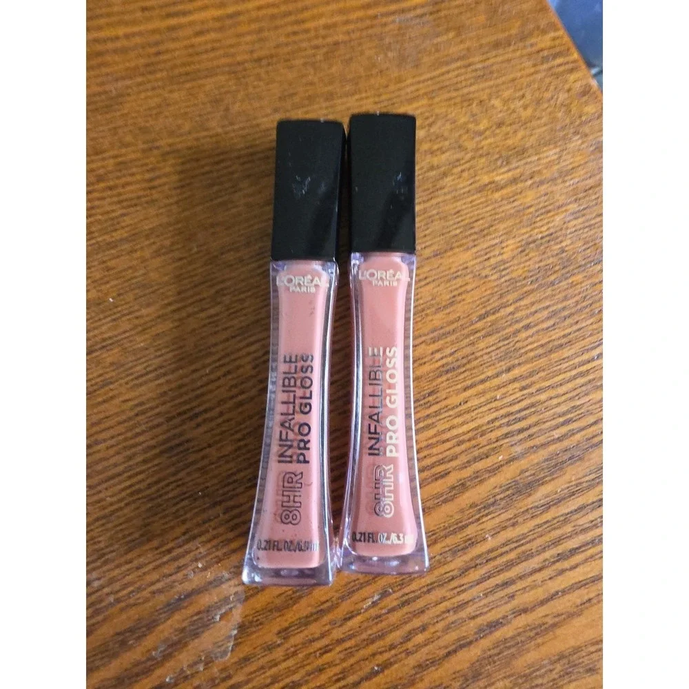 L'Oreal Paris Infallible 815 Blush Gleam Plump‎ Lip Gloss 2pk